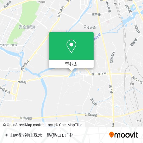 神山南街/神山珠水一路(路口)地图
