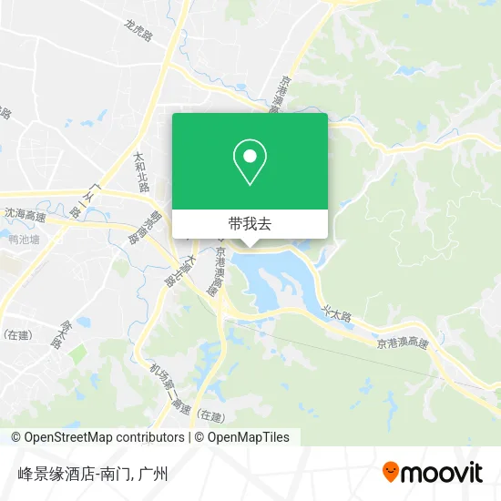 峰景缘酒店-南门地图