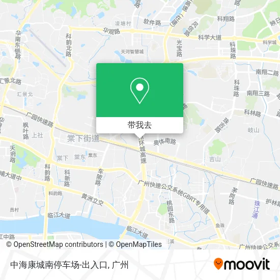 中海康城南停车场-出入口地图