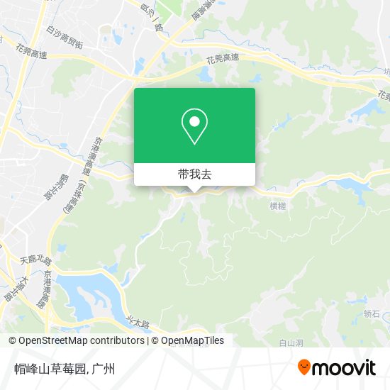 帽峰山草莓园地图