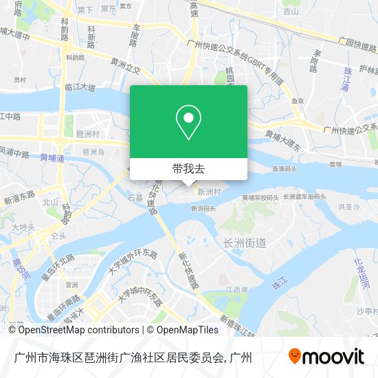 广州市海珠区琶洲街广渔社区居民委员会地图