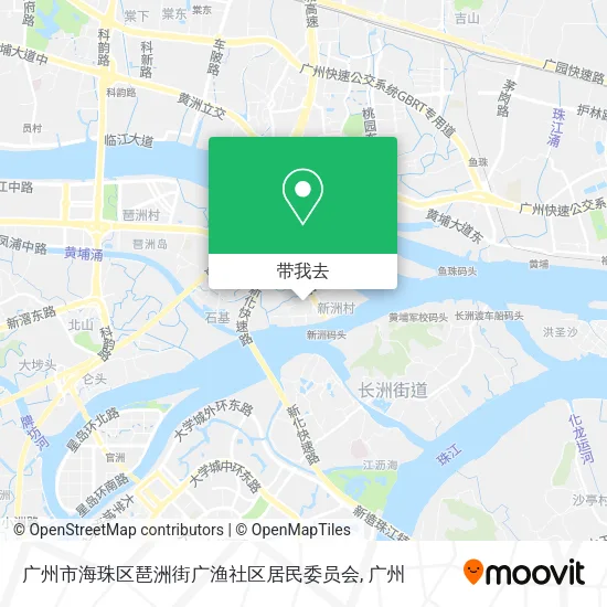广州市海珠区琶洲街广渔社区居民委员会地图