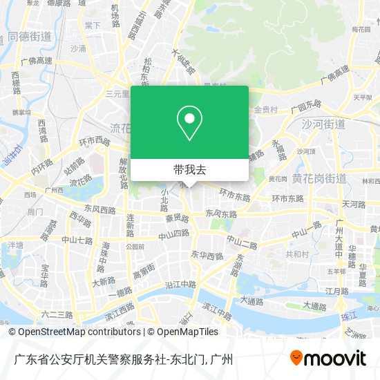 广东省公安厅机关警察服务社-东北门地图