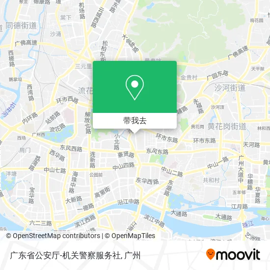 广东省公安厅-机关警察服务社地图
