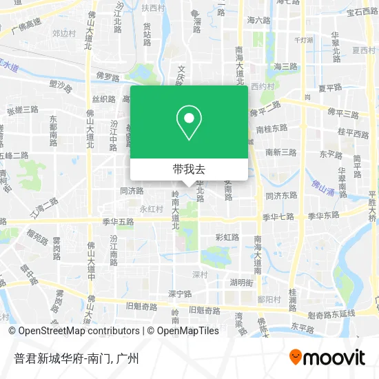 普君新城华府-南门地图