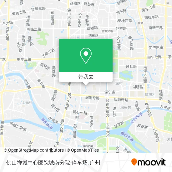 佛山禅城中心医院城南分院-停车场地图