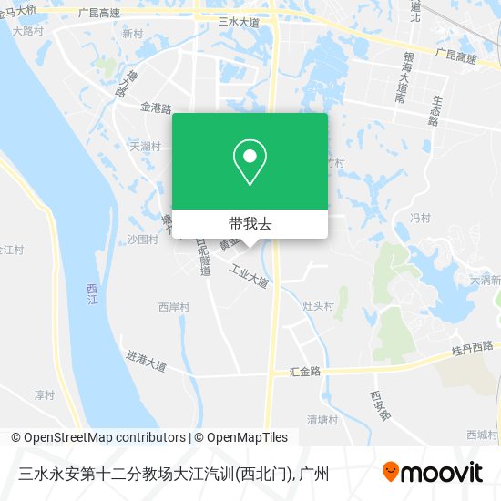 三水永安第十二分教场大江汽训(西北门)地图