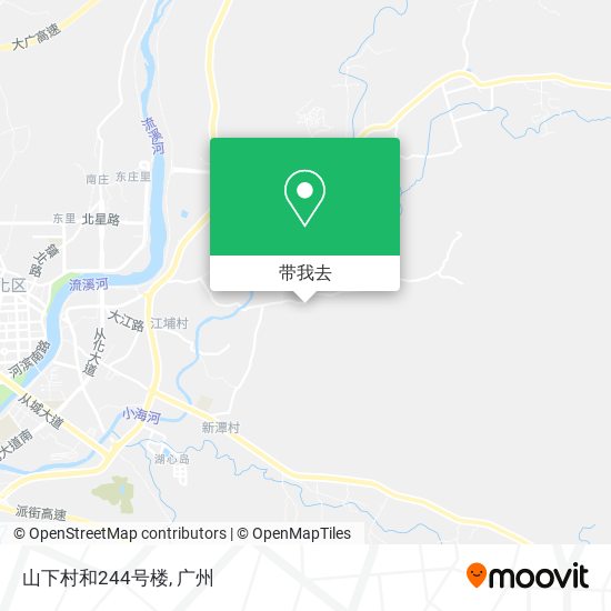 山下村和244号楼地图