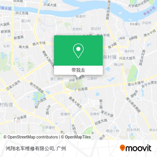 鸿翔名车维修有限公司地图