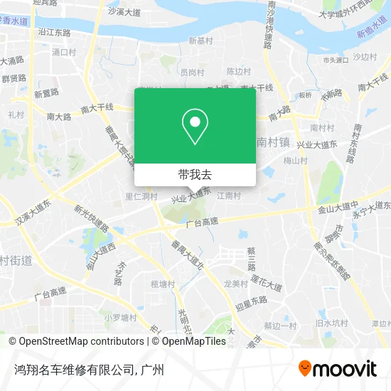 鸿翔名车维修有限公司地图