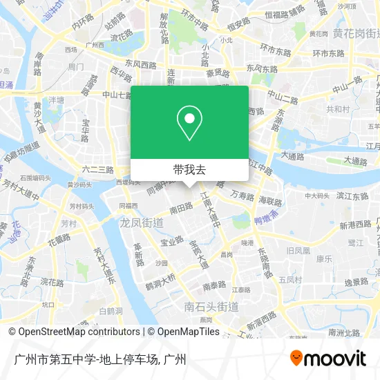广州市第五中学-地上停车场地图