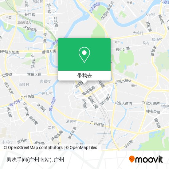 男洗手间(广州南站)地图