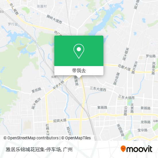 雅居乐锦城花冠集-停车场地图