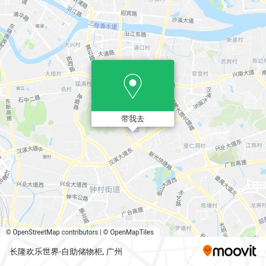 长隆欢乐世界-自助储物柜地图