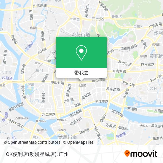 OK便利店(动漫星城店)地图