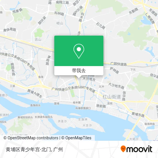 黄埔区青少年宫-北门地图