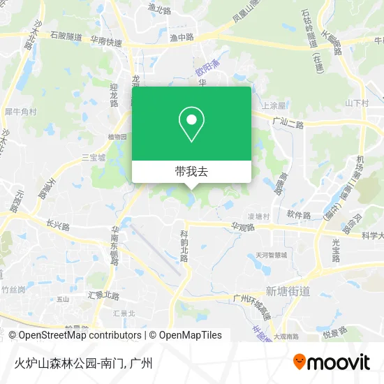 火炉山森林公园-南门地图