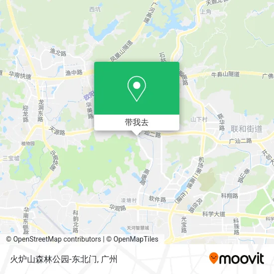 火炉山森林公园-东北门地图