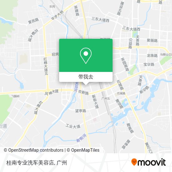 桂南专业洗车美容店地图
