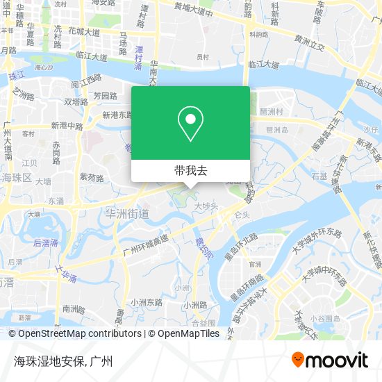 海珠湿地安保地图