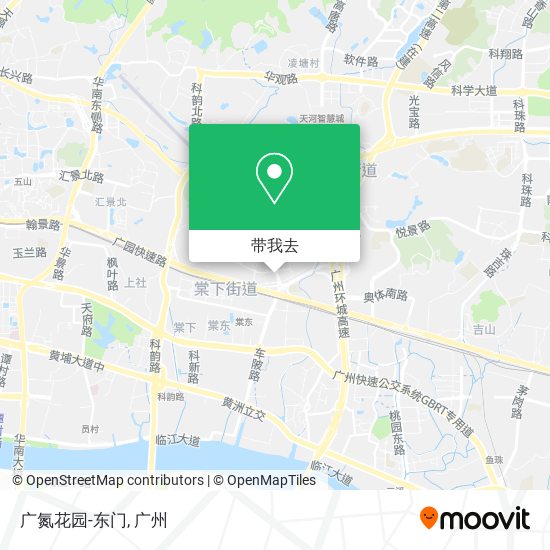 广氮花园-东门地图