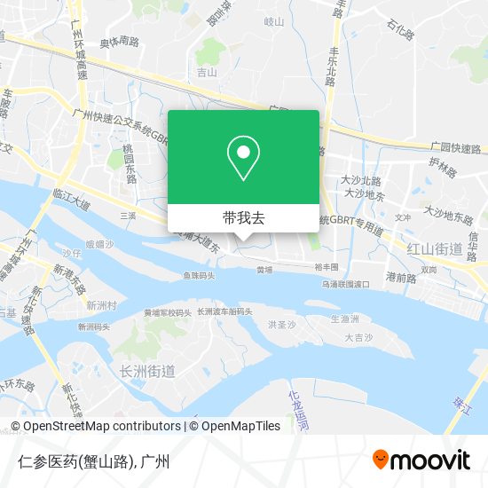 仁参医药(蟹山路)地图