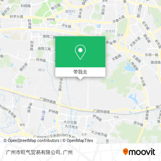 广州市旺气贸易有限公司地图