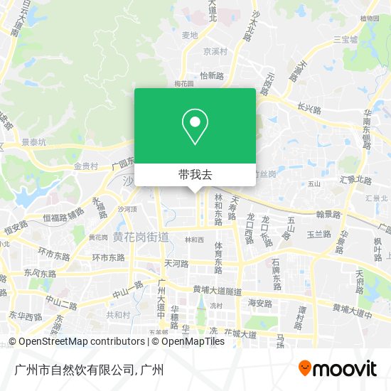广州市自然饮有限公司地图