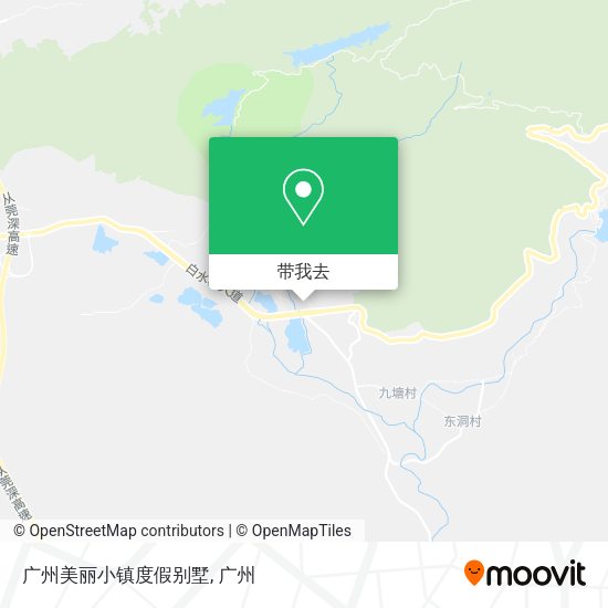 广州美丽小镇度假别墅地图