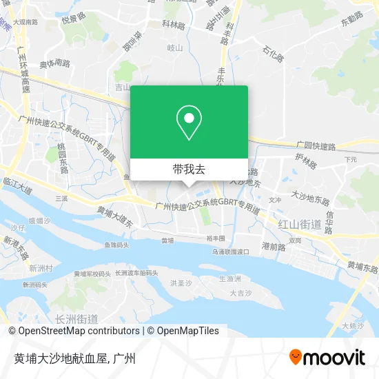 黄埔大沙地献血屋地图