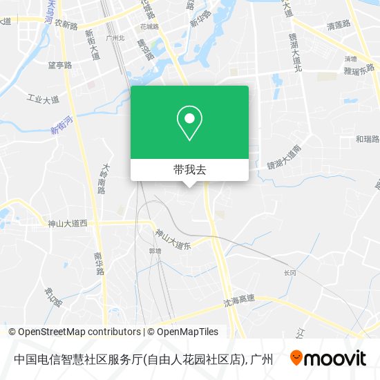 中国电信智慧社区服务厅(自由人花园社区店)地图