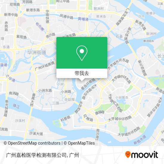 广州嘉检医学检测有限公司地图