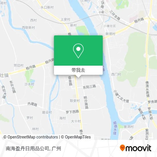 南海盈丹日用品公司地图
