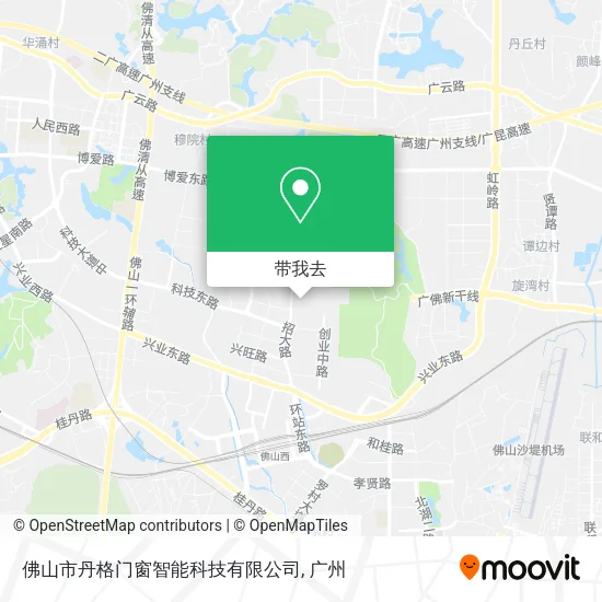 佛山市丹格门窗智能科技有限公司地图