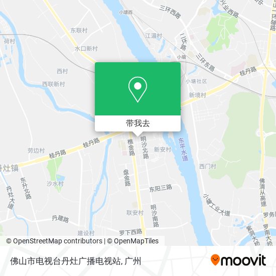 佛山市电视台丹灶广播电视站地图