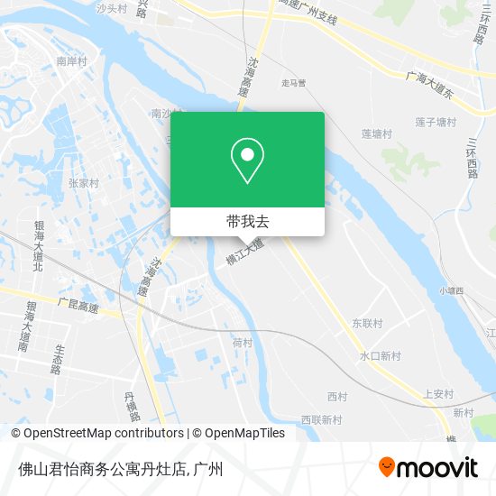佛山君怡商务公寓丹灶店地图