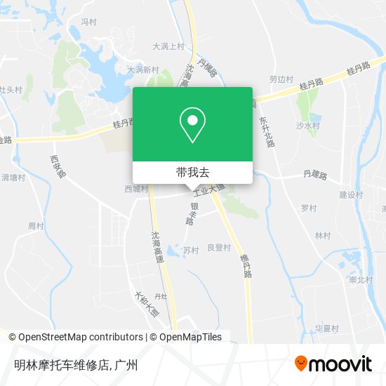 明林摩托车维修店地图