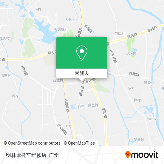 明林摩托车维修店地图