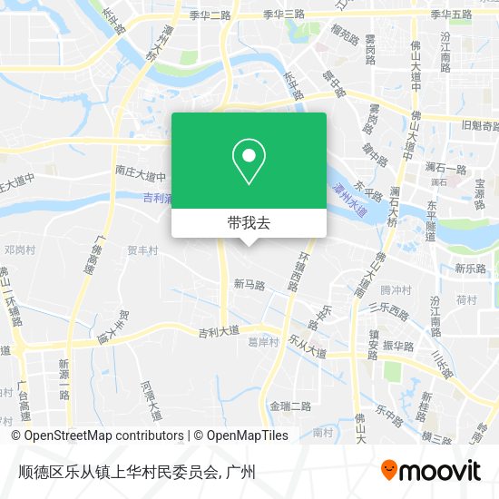 顺德区乐从镇上华村民委员会地图