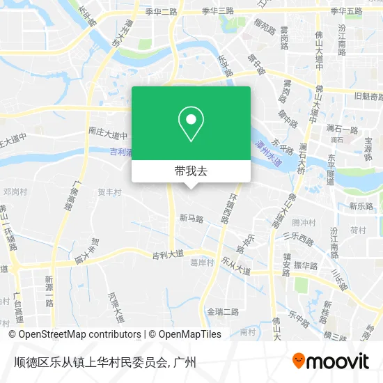 顺德区乐从镇上华村民委员会地图