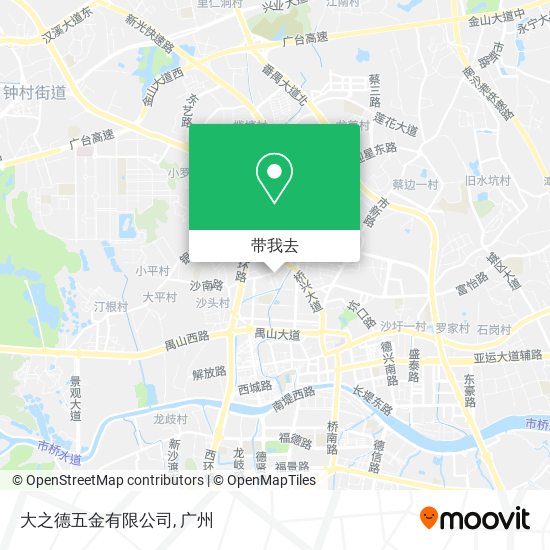 大之德五金有限公司地图