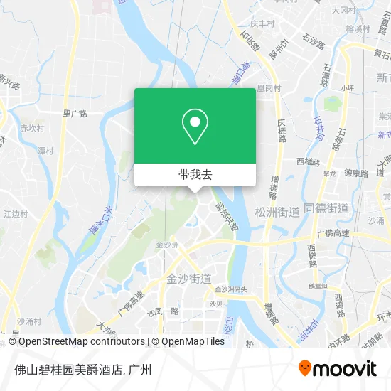 佛山碧桂园美爵酒店地图