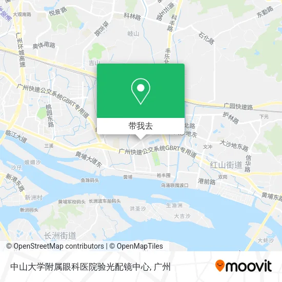 中山大学附属眼科医院验光配镜中心地图