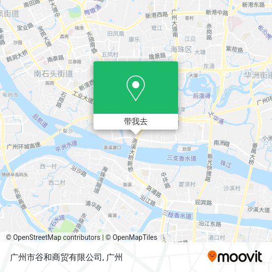 广州市谷和商贸有限公司地图