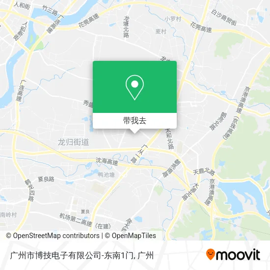 广州市博技电子有限公司-东南1门地图