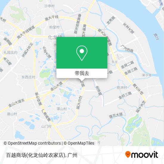 百越商场(化龙仙岭农家店)地图