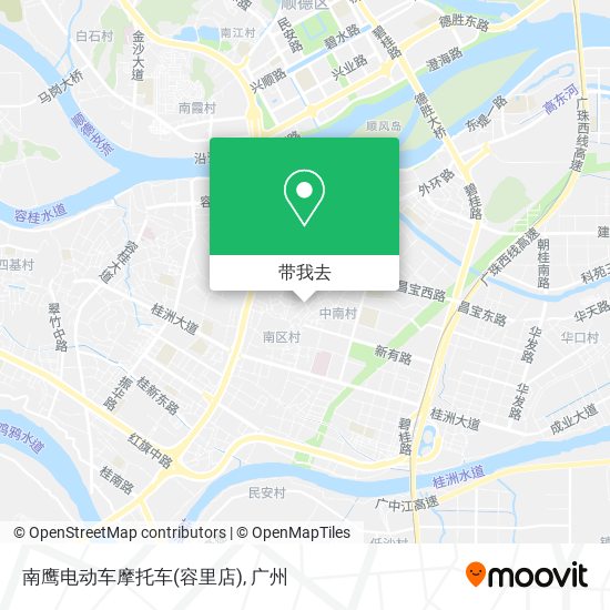 南鹰电动车摩托车(容里店)地图