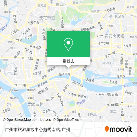 广州市旅游集散中心越秀南站地图