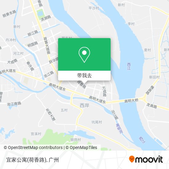 宜家公寓(荷香路)地图