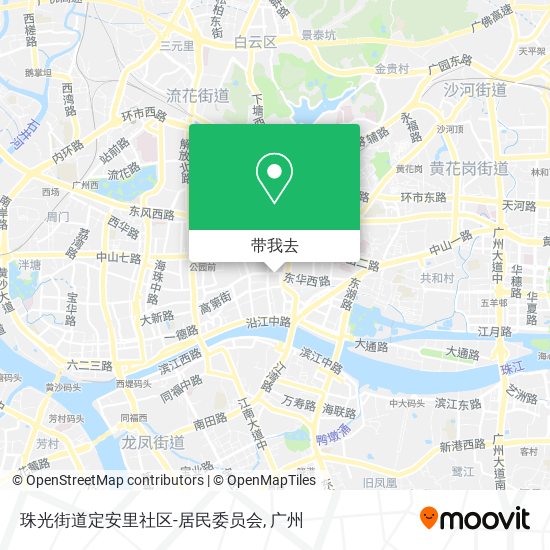 珠光街道定安里社区-居民委员会地图